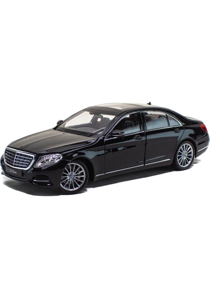 1:24 Ölçek Mercedes-Benz S-Class Siyah Metal Araba