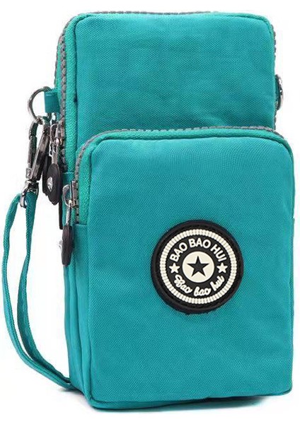 Cep Telefonu Çantası Kadın Messenger Küçük Çanta Dikey Tek Parça Çanta Mini Asılı Boyun Cep Telefonu Çantası Değişim Tuval Kadın Çantası (Yurt Dışından)