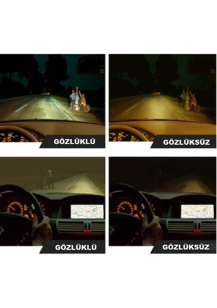 Otomobil Motorsiklet Antifar Gece Sürüş Güvenlik Gözlüğü modelleri