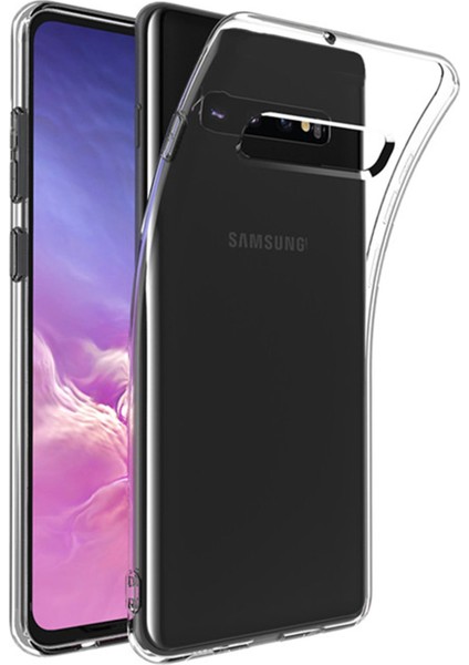 Samsung Galaxy S10 Plus Kılıf Lüx Şeffaf Silikon