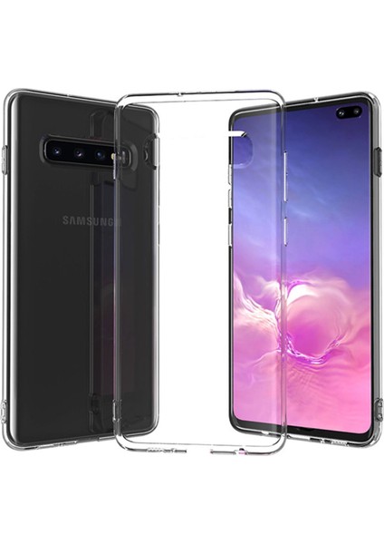 Samsung Galaxy S10 Plus Kılıf Lüx Şeffaf Silikon