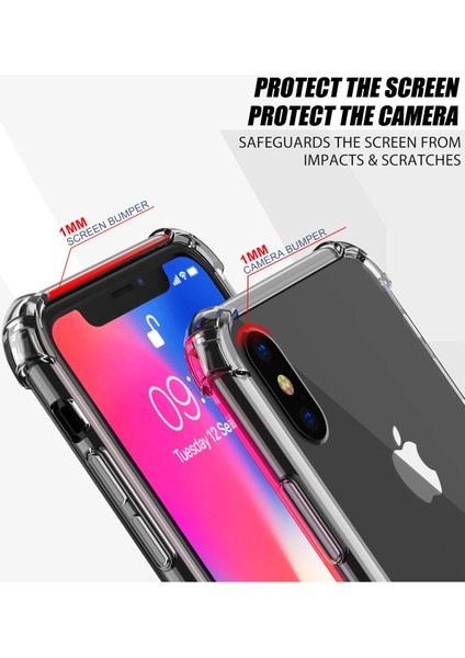 Apple iPhone x Kılıf Olex Tpu Silikon - Şeffaf