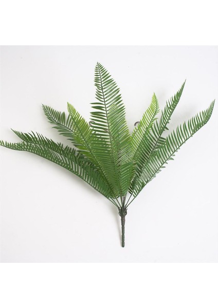 2pcs Yapay Palmiye Yaprakları - 56CM - Koyu Yeşil Sahte Fern Bitki Cycas