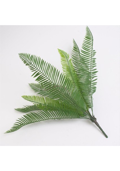 2pcs Yapay Palmiye Yaprakları - 56CM - Koyu Yeşil Sahte Fern Bitki Cycas
