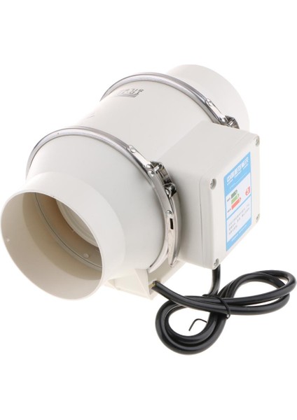 4 '' Egzoz Fanı Sıralı Kanal Havalandırma Blower ve Anti Korozyon Kanal Hortumu 220V,