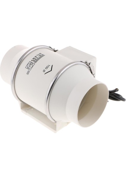 4 '' Egzoz Fanı Sıralı Kanal Havalandırma Blower ve Anti Korozyon Kanal Hortumu 220V,