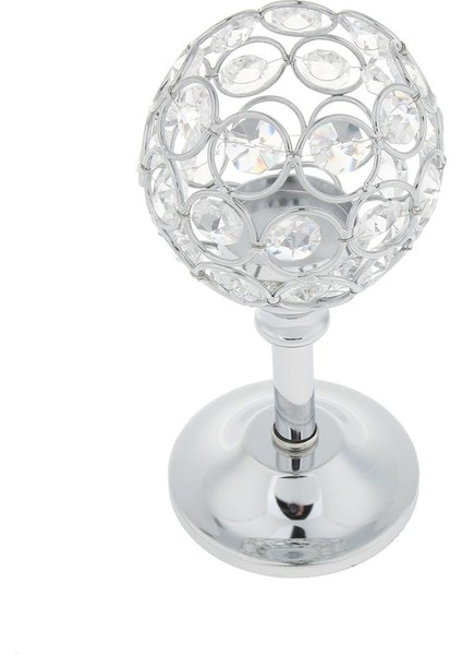 Kristal Çay Işık Şam Tutucu Şamdan Kase Düğün Dekor Silver-S 4pcs fiyatları