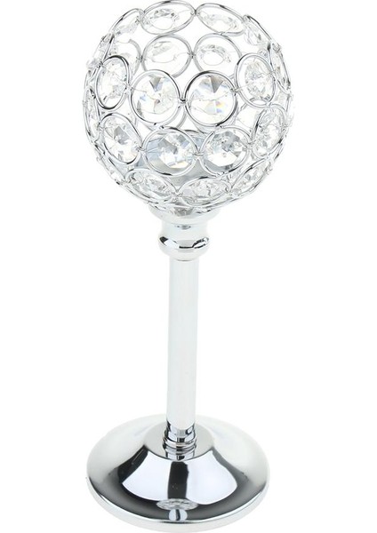Kristal Candelabra Candelabrum Şamdan Şam Tutucu Kase Gümüş -M 4pcs
