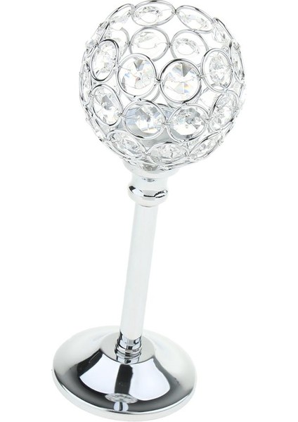 Kristal Candelabra Candelabrum Şamdan Şam Tutucu Kase Gümüş -M 4pcs