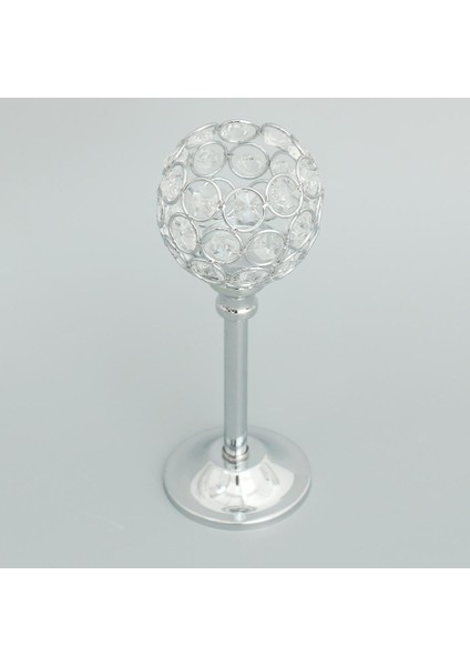 Kristal Candelabra Candelabrum Şamdan Şam Tutucu Kase Gümüş -M 4pcs