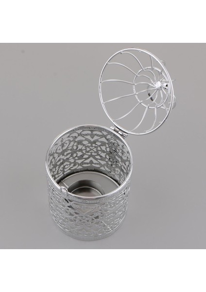 2pcs Vintage Metal Birdcage Tealight Mum Tutucu Asma Fenerler Gümüş