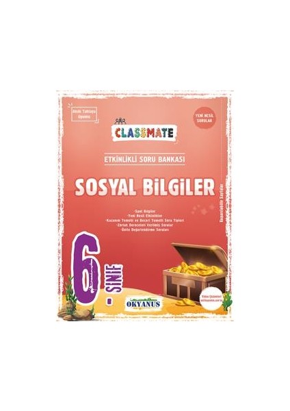 6. Sınıf Classmate Sosyal Bilgiler Etkinlikli Soru Bankası (Ciltli)