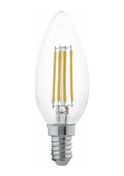 LED Ampül E14 Duylu 6W Ampül 2700 Kelvin 3 Adet