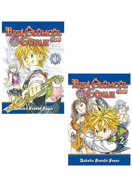 Yedi Ölümcül Günah 1-2. Ciltler Manga Seti - Nakaba Suzuki