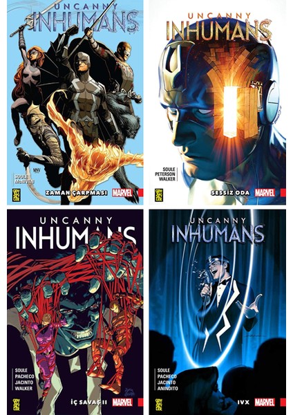 Marvel Uncanny Inhumans 1-2-3-4. Ciltler Set