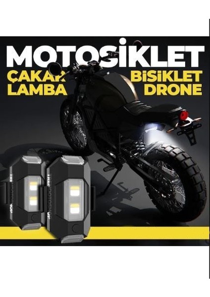 Kablosuz Mini Çakar Lamba  Kablosuz 7 Renk Çakarlı LED Lamba  Araba Motosiklet Bisiklet