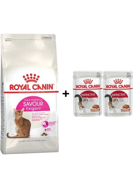 Savour Exigent Kuru Kedi Maması 4 kg + 2 Adet Yaş Mama Hediye