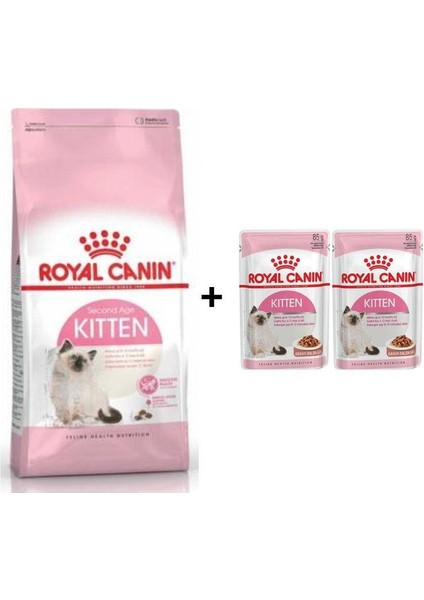 Kitten Yavru Kuru Kedi Maması 4 kg + 2 Adet Yaş Mama Hediye
