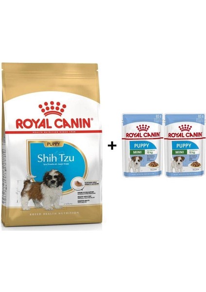 Shih Tzu Puppy Yavru Köpek Maması 1.5 kg + 2 Adet Yaş Mama Hediye