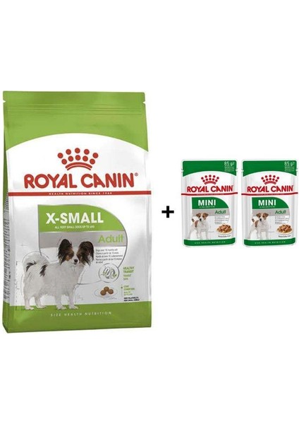 Adult x Small Köpek Maması 1,5 kg + 2 Adet Yaş Mama Hediye