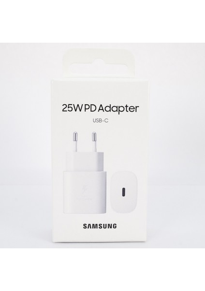 Galaxy A72 Type-C Fast Şarj Adaptörü 25W Beyaz