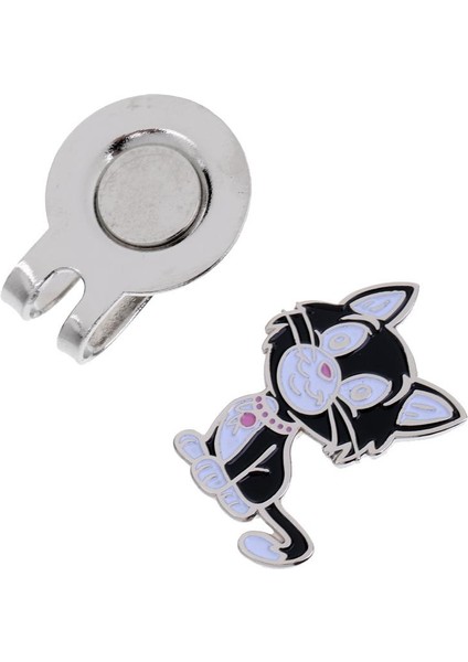 Alaşım Kedi Köpek Golf Şapkası / Visor Klipsi Manyetik Top Marker, 2 Set (Yurt Dışından) fiyatları