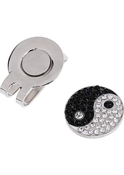2pcs Opera Maskesi Yin Yang Visor Üzerinde Manyetik Golf Top Marker Klibi (Yurt Dışından)