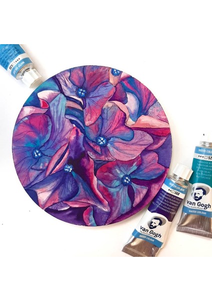 Yuvarlak D15 cm Albüm (Suluboya ve Grafik Için) Round Watercolor Album