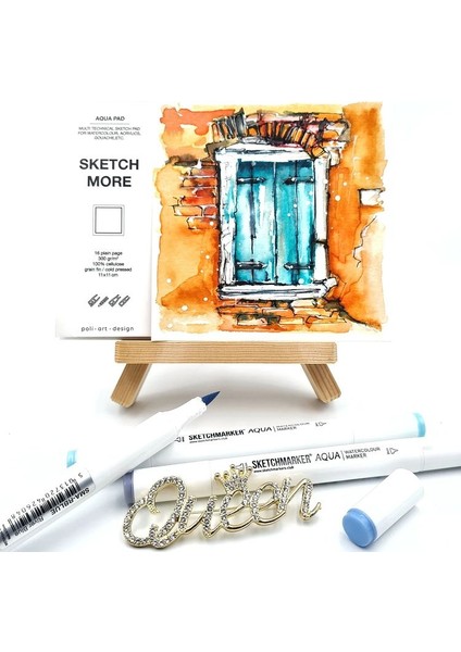 Diktörgen A5 Albüm (Suluboya ve Grafik Için) Watercolor Album modelleri
