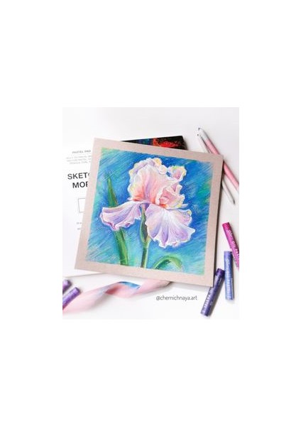Kare 20×20 cm Pastel Albüm (Açık Renk Kağıt Karışımı) Pastel Mix Media Album