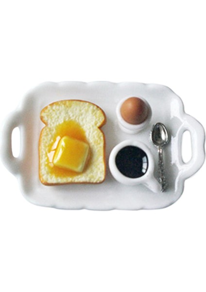 2x 1/6 Kahvaltı Tepsisi Dollhouse Dekorasyon (Yurt Dışından) fiyatları