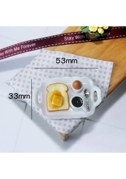 2x 1/6 Kahvaltı Tepsisi Dollhouse Dekorasyon (Yurt Dışından) modelleri