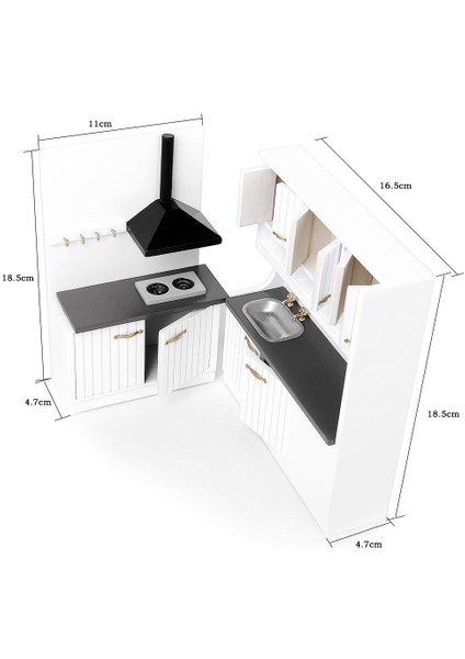 Prettyia 1/12 Ahşap Dolap (Yurt Dışından) fiyatları