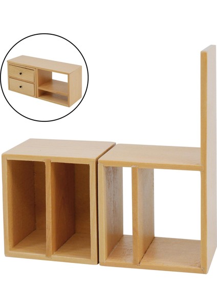 1: 6 Ölçekli Bebek Evi Mini Dolap Oturma Odası Mobilya Aksesuarları (Yurt Dışından)