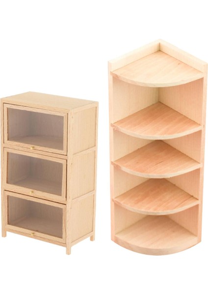 1:12 Dollhouse Mobilya Dolabı Bebekleri Ev Kitaplık Aksesuarları (Yurt Dışından)