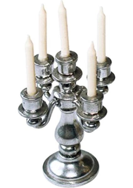 4x Antik 1/12 1: 6 Ölçekli Bebek Evi Bjd Dekor Için 5 Kollu Mum Sahibi (Yurt Dışından)