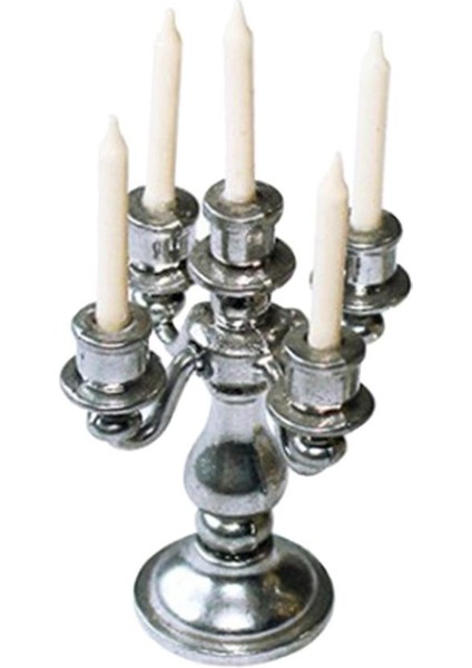 4x Antik 1/12 1: 6 Ölçekli Bebek Evi Bjd Dekor Için 5 Kollu Mum Sahibi (Yurt Dışından)