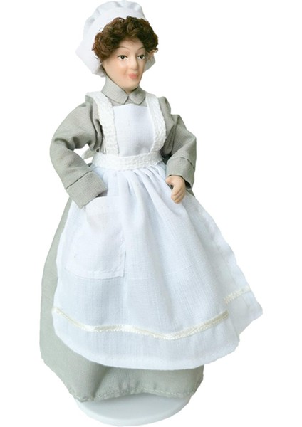2 Adet Antik 1/12 Mini Porselen Bebek Modeli Küçük Kız Çocuk Dekor Çocuk Oyuncakları (Yurt Dışından) modelleri