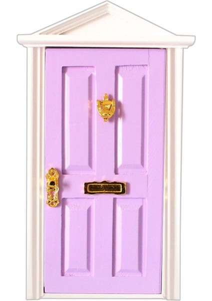 Dollhouse Minyatür Mobilya Ahşap Peri Kapı Dışarıda Metal Aksesuar (Yurt Dışından) fırsatları