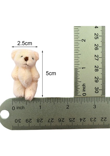 1.97INCH Mini Ortak Ayı ve Peluş: 12 Bebek Evi Dekoru (Yurt Dışından) fırsatları