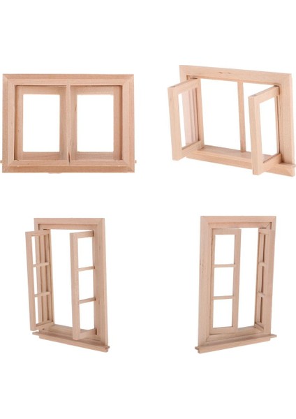 12. Bebek Ev Odası Için Birch Minyatür Tırılcı Deklanşör Mobilya Seti (Yurt Dışından)