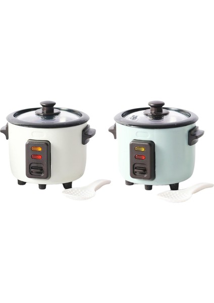 2pcs Mini 1/12 Dollhouse Plastik Pirinç Ocak Mutfak Malzemeleri Süsler Yeşil+Beyaz (Yurt Dışından)