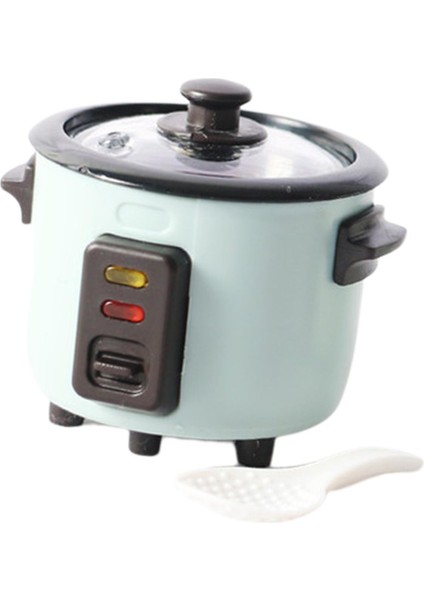 2pcs Mini 1/12 Dollhouse Plastik Pirinç Ocak Mutfak Malzemeleri Süsler Yeşil+Beyaz (Yurt Dışından) modelleri