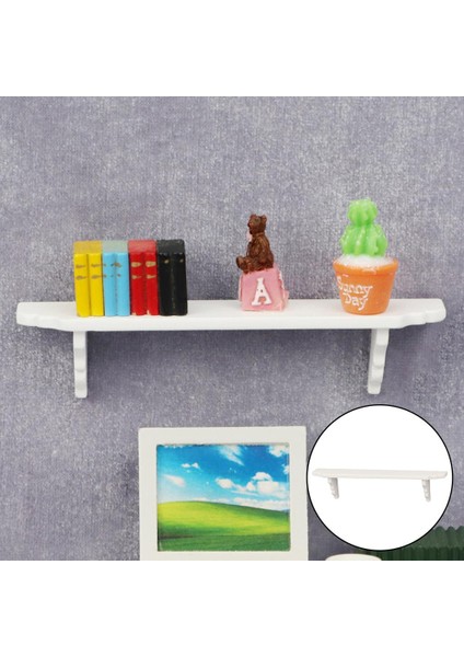 Bebek Evi Ahşap Mini Duvar Rafı ve Baharat Şişeleri 1:12 Mobilya Accs (Yurt Dışından) modelleri