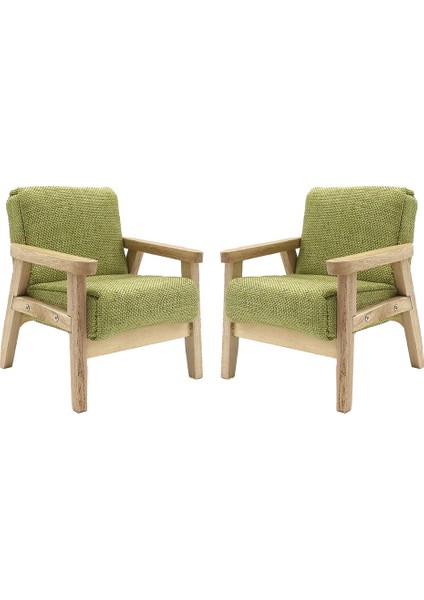 2pcs Gerçekçi 1/12 Ölçekli Bebek House Sofa Model Bebekler Oturma Odası Mobilya(Yurt Dışından)
