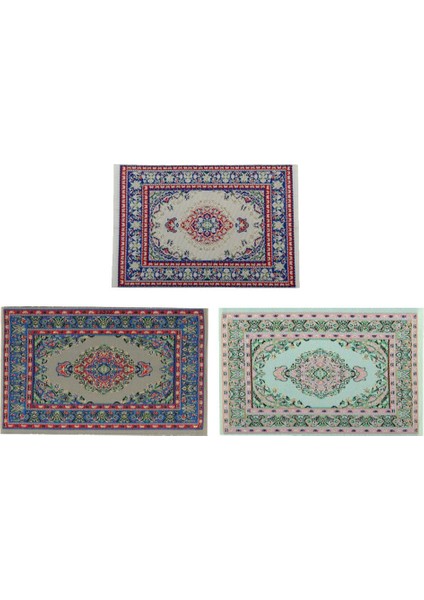 Minyatür Oda Giriş Halı Dikdörtgen Zemin Halı Paspas /12 Bebek Evi (Yurt Dışından)