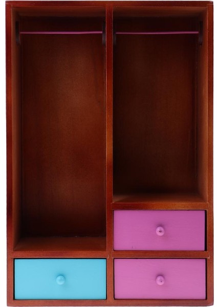 1/6 Bebek Evi Minyatür Ahşap Dolaplı Giysiler Mobilya Aksesuarları (Yurt Dışından) fiyatları