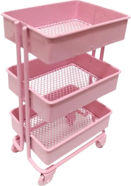 4pcs Modern 1:12 Metal 3 Katmanlı Depolama Rafı Dollhouse Aksesuar Pembe ve Yeşil (Yurt Dışından)