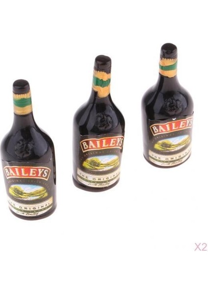 6pcs 1/12 Dollhouse Minyatür Yemek Odası Yemek İçecek Şişeleri Yiyecekler Accs (Yurt Dışından)