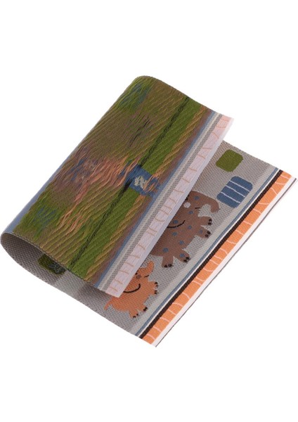 2pcs 12. Kat Kaplama Karikatür Halı Nakış Bezi Mat Bebek Evi Dekor (Yurt Dışından) indirimleri